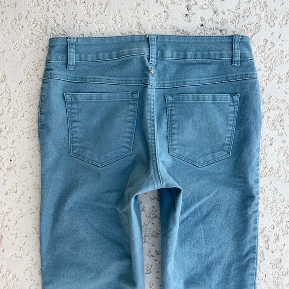 Prana women’s pants size 10 Low Rise Colored Blue Green Casual Skinny Minimalist - Picture 5 of 5